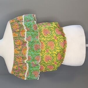 Miss June Paris Sequined Off Shoulder Boho Crop Peasant Top - See Measurements